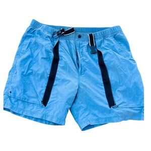 🩳 St. John’s Bay Blue Utility Shorts Men’s XL Cotton Nylon Adjustable Belt
